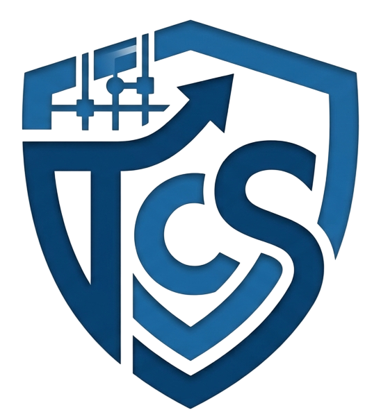 Tech Cyber Shield brand logo icon for business IT and cybersecurity services