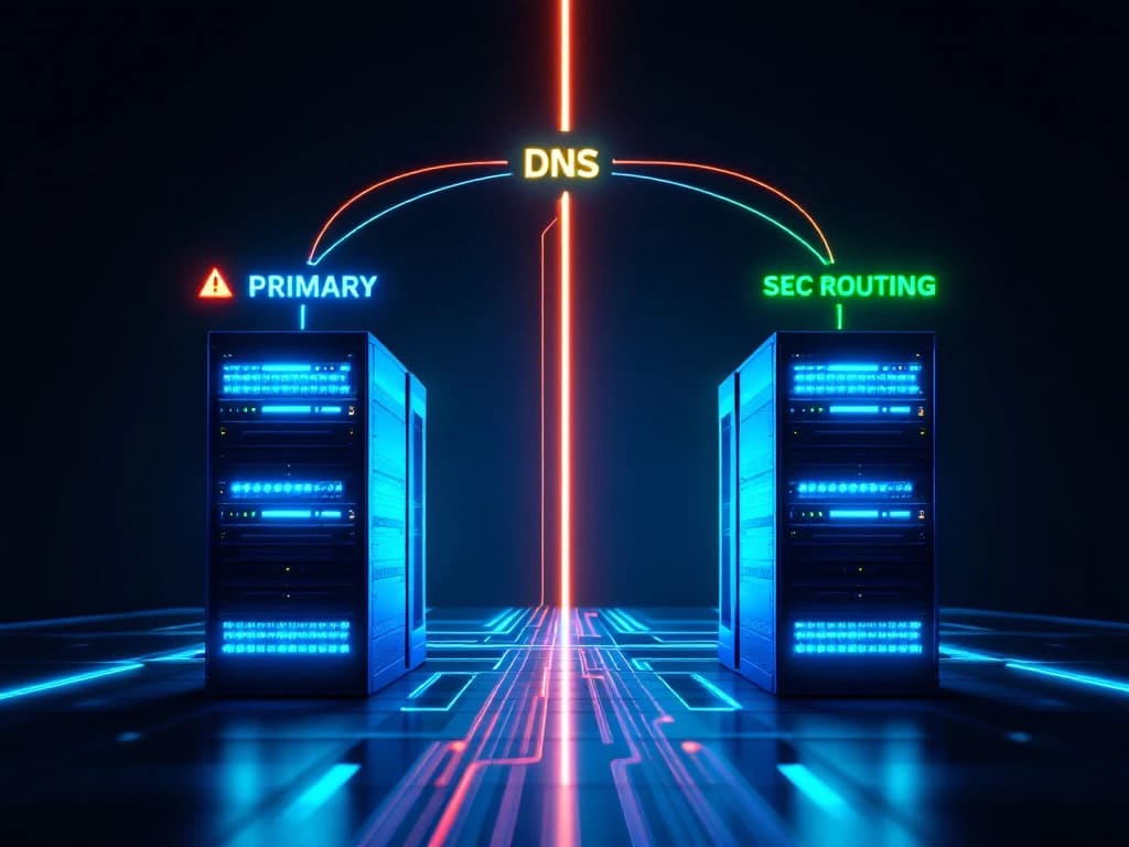 datacenter server failover dns routing visualization